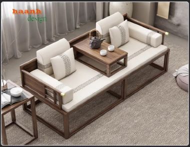 Chọn lựa giường la hán gỗ sồi cho phòng ngủ sang trọng-SBT 006