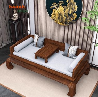 Chọn lựa giường la hán gỗ gụ bền đẹp cho gia đình-SBT 008