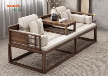 Chọn lựa giường la hán gỗ sồi cho phòng ngủ sang trọng-SBT 006
