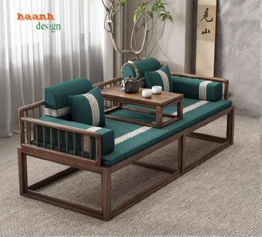 Chọn lựa giường la hán gỗ sồi cho phòng ngủ sang trọng-SBT 006