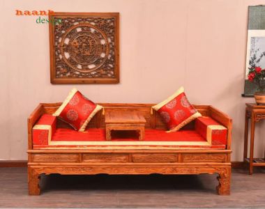 Giường Gỗ La Hán Đẹp Chạm Khắc Tinh Xảo – Giả Cổ Sang Trọng-SBT 015