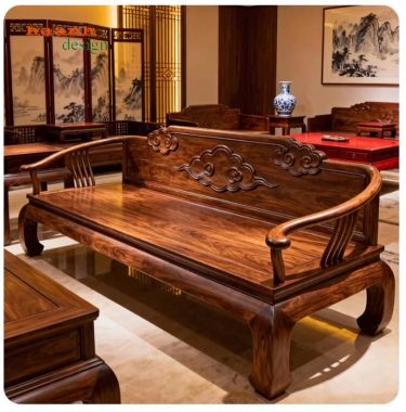 Vì sao giường la hán gỗ óc chó được giới thượng lưu ưa chuộng?-SBT 013