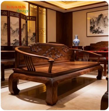 Vì sao giường la hán gỗ óc chó được giới thượng lưu ưa chuộng?-SBT 013