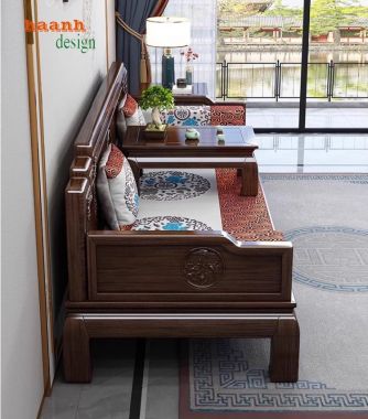 Lựa chọn giường la hán gỗ sồi cho phòng ngủ sang trọng-SBT 009