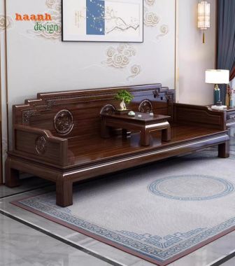 Lựa chọn giường la hán gỗ sồi cho phòng ngủ sang trọng-SBT 009