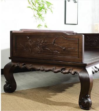 Giường La Hán gỗ ba thành – Tinh hoa nội thất cổ điển Á Đông-SBT 011