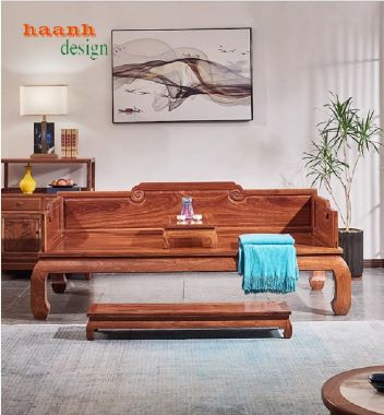 Giường ngủ ba thành gỗ hương – Vẻ đẹp truyền thống-SBT 010