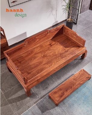 Giường ngủ ba thành gỗ hương – Vẻ đẹp truyền thống-SBT 010