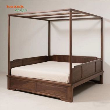 Giường ngủ gỗ đời Tống đẹp chuẩn phong cách Á Đông-SBT 014