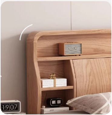 Giường ngủ gỗ sồi và xu hướng thiết kế nội thất hiện đại-DNH 008