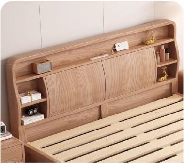 Giường ngủ gỗ sồi và xu hướng thiết kế nội thất hiện đại-DNH 008