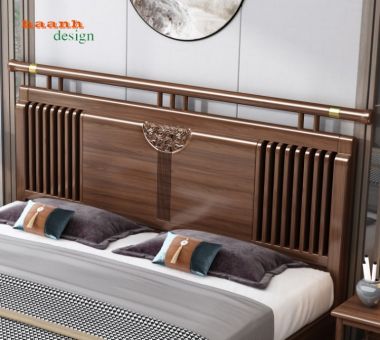 Giường ngủ gỗ tự nhiên hiện đại GNH 003