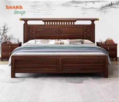 Mẫu giường ngủ gỗ cao cấp – Tinh tế từng chi tiết-DHN 011