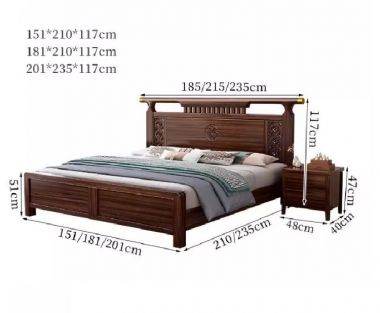 Mẫu giường ngủ gỗ cao cấp – Tinh tế từng chi tiết-DHN 011