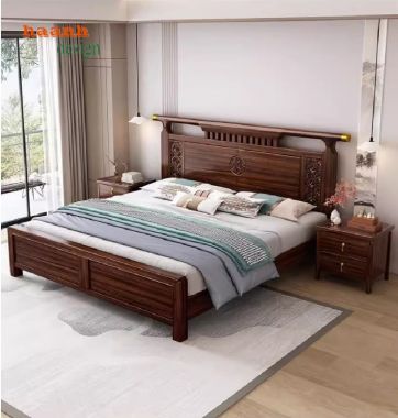Mẫu giường ngủ gỗ cao cấp – Tinh tế từng chi tiết-DHN 011