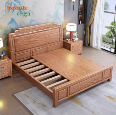 Giường Ngủ Gỗ Hiện Đại – Đẳng Cấp Từ Gỗ Hương Tự Nhiên-DHN 009