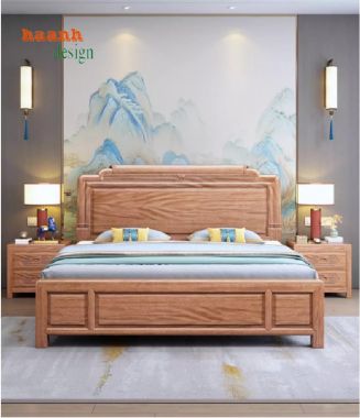 Giường Ngủ Gỗ Hiện Đại – Đẳng Cấp Từ Gỗ Hương Tự Nhiên-DHN 009