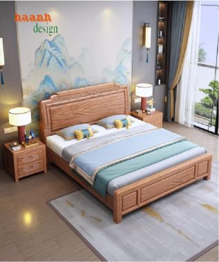 Giường Ngủ Gỗ Hiện Đại – Đẳng Cấp Từ Gỗ Hương Tự Nhiên-DHN 009