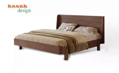 Giường ngủ gỗ óc chó tự nhiên sản phẩm cho gia đình GNH 004