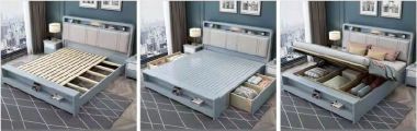 Đem lại sự thoải mái với giường ngủ gỗ hiện đại-DNH 007