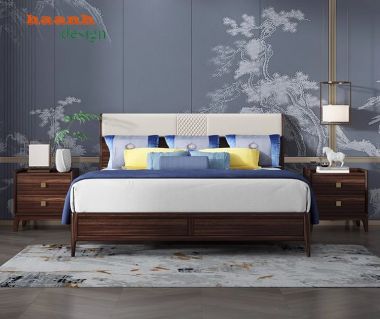 Giường ngủ gỗ tự nhiên - Sự lựa chọn hoàn hảo cho không gian-DNH 005