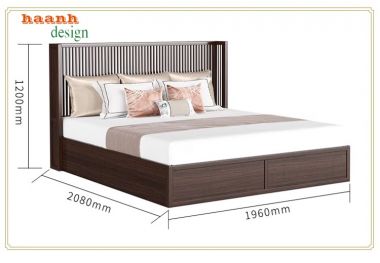 Giường ngủ gỗ tự nhiên - Sự lựa chọn hoàn hảo cho không gian-DNH 005