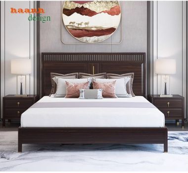 Giường ngủ gỗ tự nhiên - Sự lựa chọn hoàn hảo cho không gian-DNH 005