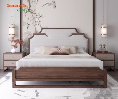 Giường ngủ gỗ tự nhiên - Sự lựa chọn hoàn hảo cho không gian-DNH 005