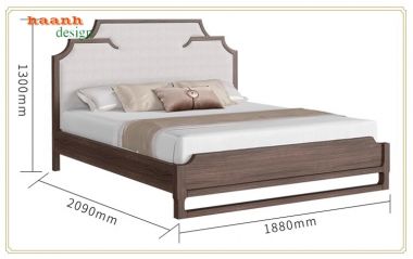 Giường ngủ gỗ tự nhiên - Sự lựa chọn hoàn hảo cho không gian-DNH 005