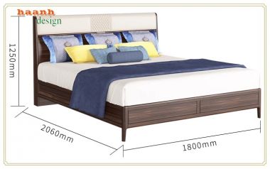 Giường ngủ gỗ tự nhiên - Sự lựa chọn hoàn hảo cho không gian-DNH 005