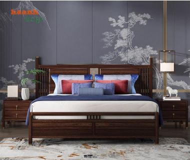 Giường ngủ gỗ tự nhiên - Sự lựa chọn hoàn hảo cho không gian-DNH 005