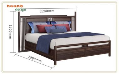 Giường ngủ gỗ tự nhiên - Sự lựa chọn hoàn hảo cho không gian-DNH 005