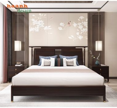 Giường ngủ gỗ tự nhiên - Sự lựa chọn hoàn hảo cho không gian-DNH 005