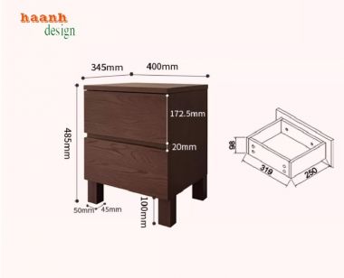 Giường ngủ gỗ tự nhiên cao cấp – nâng tầm không gian sống-DHN 013
