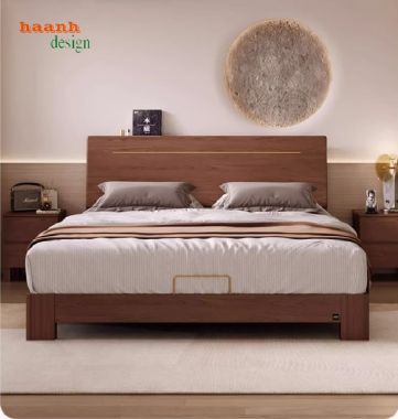 Giường ngủ gỗ tự nhiên cao cấp – nâng tầm không gian sống-DHN 013