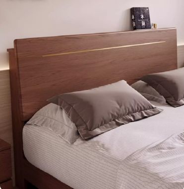 Giường ngủ gỗ tự nhiên cao cấp – nâng tầm không gian sống-DHN 013