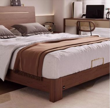 Giường ngủ gỗ tự nhiên cao cấp – nâng tầm không gian sống-DHN 013