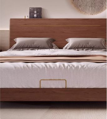 Giường ngủ gỗ tự nhiên cao cấp – nâng tầm không gian sống-DHN 013