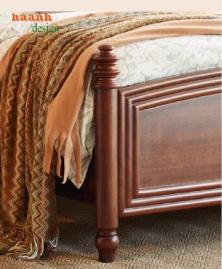 Top mẫu giường ngủ gỗ sồi tự nhiên được ưa chuộng nhất-DHN 010