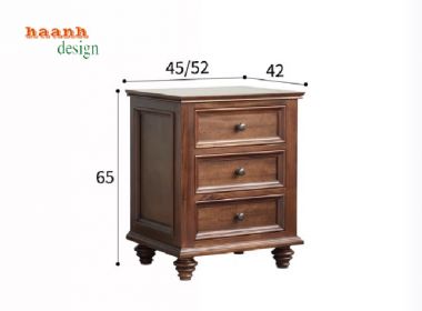 Top mẫu giường ngủ gỗ sồi tự nhiên được ưa chuộng nhất-DHN 010
