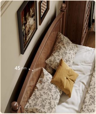 Mẫu giường ngủ đẹp gỗ sồi – Xu hướng phòng ngủ hiện đại-DHN 014