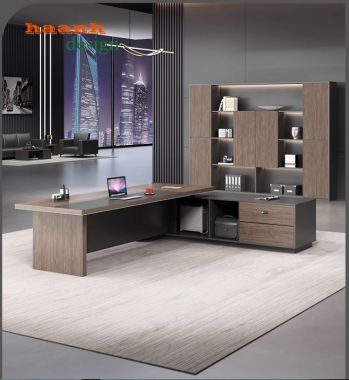 Bàn ghế phòng lãnh đạo gỗ công nghiệp hiện đại. PGD 005