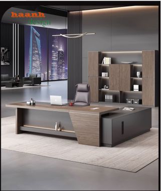Bàn ghế phòng lãnh đạo gỗ công nghiệp hiện đại. PGD 005