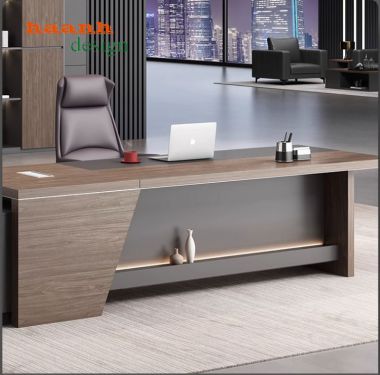 Bàn ghế phòng lãnh đạo gỗ công nghiệp hiện đại. PGD 005