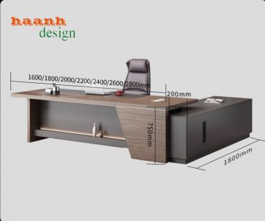 Bàn ghế phòng lãnh đạo gỗ công nghiệp hiện đại. PGD 005