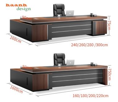Nội thất phòng lãnh đạo gỗ công nghiệp hiện đại và tinh tế PGD 003