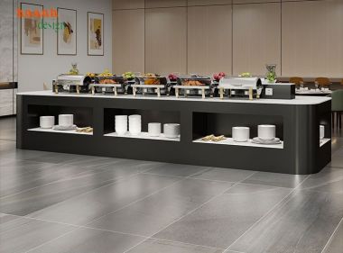 Bàn buffet gỗ công nghiệp:nội thất sang trọng và tiện ích-BFF 002