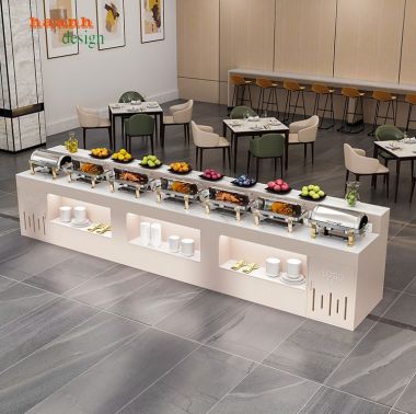 Bàn buffet gỗ công nghiệp:nội thất sang trọng và tiện ích-BFF 002