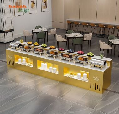 Bàn buffet gỗ công nghiệp:nội thất sang trọng và tiện ích-BFF 002