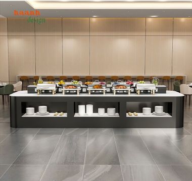 Bàn buffet gỗ công nghiệp:nội thất sang trọng và tiện ích-BFF 002